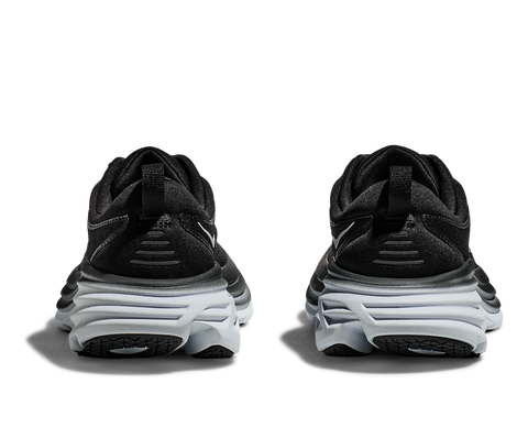 Hoka Men's Black & White Bondi 8 Sneakers | Hoka In Lebanon