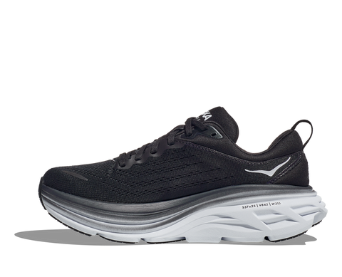 Hoka Men's Black & White Bondi 8 Sneakers | Hoka In Lebanon