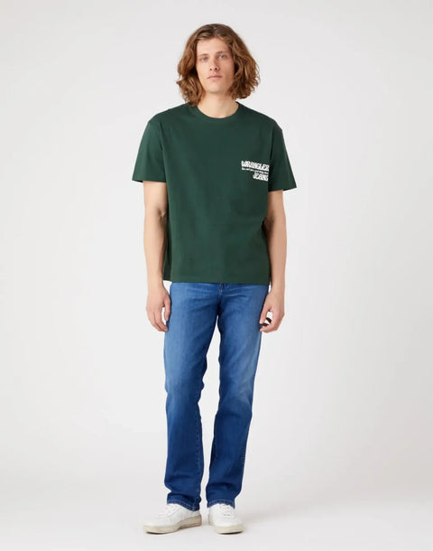 Wrangler Men's Khaki Green Sycamore T-Shirt  | Wrangler In Lebanon