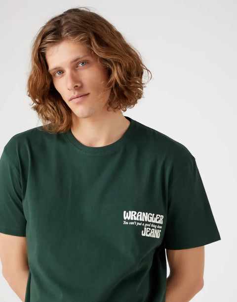 Wrangler Men's Khaki Green Sycamore T-Shirt  | Wrangler In Lebanon