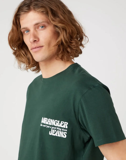 Wrangler Men's Khaki Green Sycamore T-Shirt  | Wrangler In Lebanon