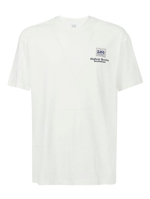 Lee Men's White Loose Fit Worker T-Shirt | Lee In Lebanon