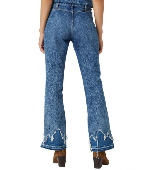 Wrangler Women's Blue Double Zip Bootcut Jeans | Wrangler In Lebanon