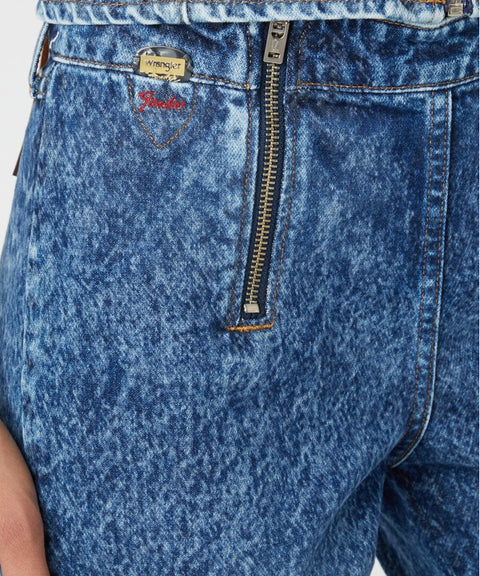 Wrangler Women's Blue Double Zip Bootcut Jeans | Wrangler In Lebanon