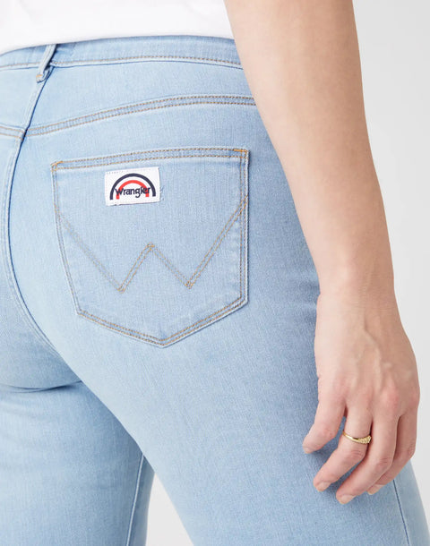 Wrangler Women's Light Blue Flare Jeans | Wrangler In Lebanon