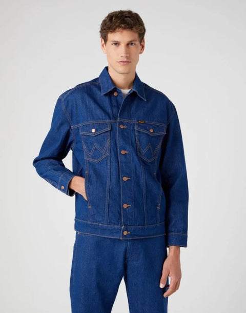 Wrangler Men's Dark Blue Anti Fit Denim Jacket | Lee In Lebanon