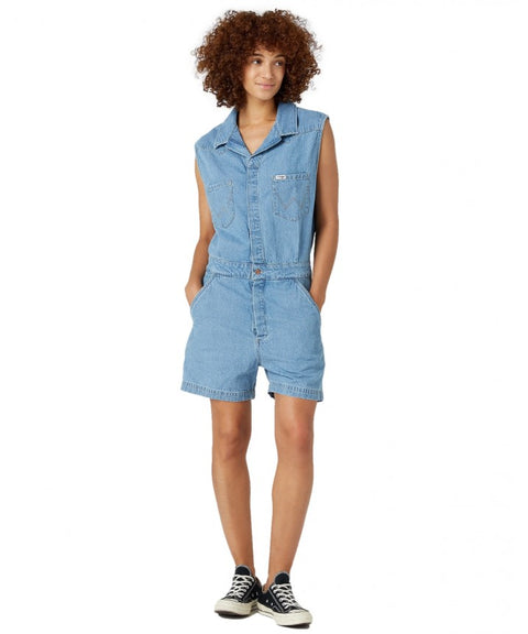 Wrangler Women's Blue Denim Romper | Wrangler In Lebanon