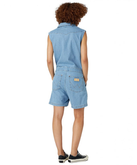 Wrangler Women's Blue Denim Romper | Wrangler In Lebanon