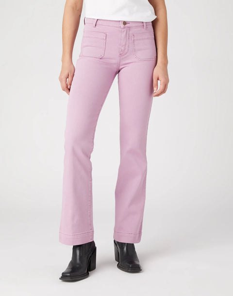 Wrangler Women's Purple Flared Jeans | Wrangler In Lebanon