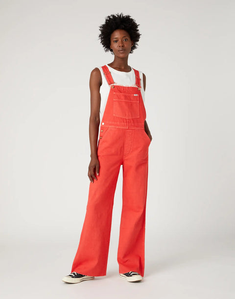 Wrangler Women's Red Casey Jones Flare Bib Jumpsuit | Wrangler In Lebanon