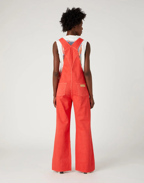 Wrangler Women's Red Casey Jones Flare Bib Jumpsuit | Wrangler In Lebanon
