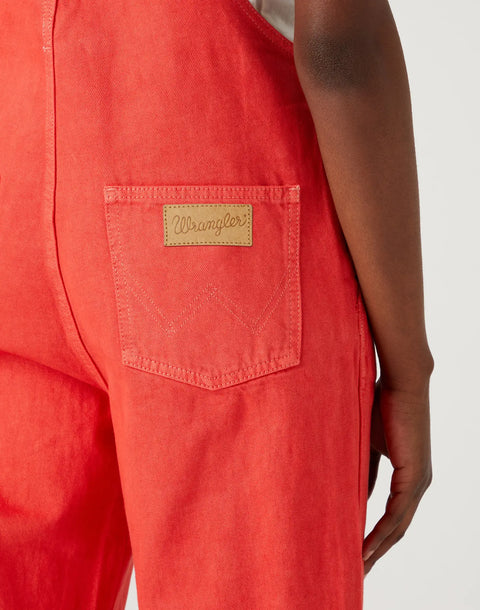 Wrangler Women's Red Casey Jones Flare Bib Jumpsuit | Wrangler In Lebanon