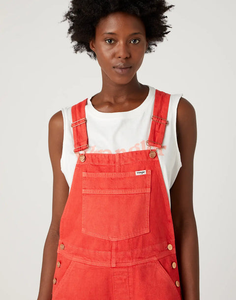 Wrangler Women's Red Casey Jones Flare Bib Jumpsuit | Wrangler In Lebanon