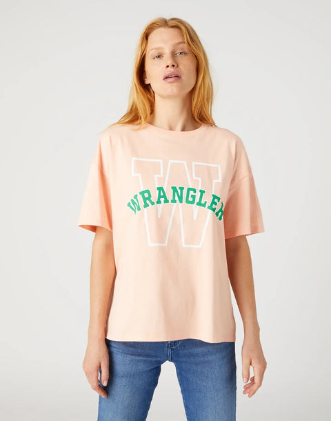 Wrangler Women's Peach Melba Oversized T-Shirt | Wrangler In Lebanon