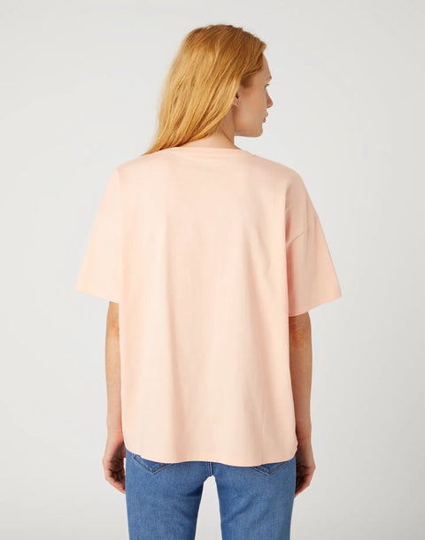Wrangler Women's Peach Melba Oversized T-Shirt | Wrangler In Lebanon
