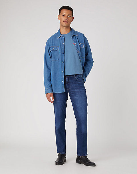 Wrangler Men's Navy Free Way Texas Slim 822 Authentic Slim Jeans | Wrangler In Lebanon