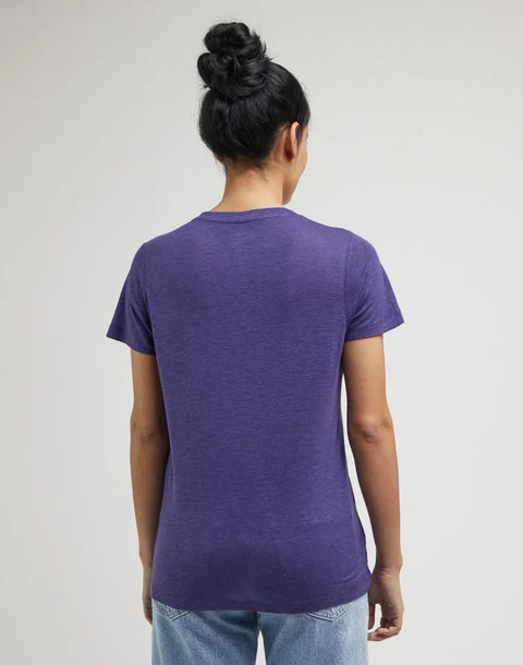 Lee Women's Blueberry V-Neck T-Shirt |Lee In Lebanon