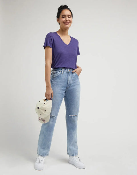 Lee Women's Blueberry V-Neck T-Shirt |Lee In Lebanon