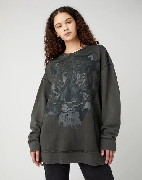 Wrangler Women's Dark Green Retro Sweatshirt |Wrangler In Lebanon