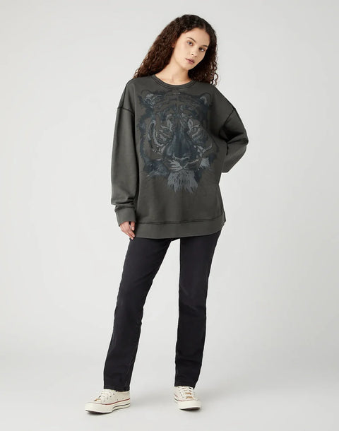 Wrangler Women's Dark Green Retro Sweatshirt |Wrangler In Lebanon
