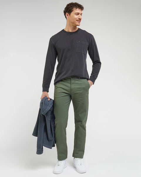 Lee Men's Khaki Green Slim Chino Pant |Lee In Lebanon