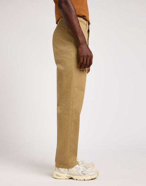 Leesures By Lee Men's Beige Relaxed Chino Pants | Lee In Lebanon