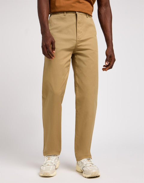 Leesures By Lee Men's Beige Relaxed Chino Pants | Lee In Lebanon