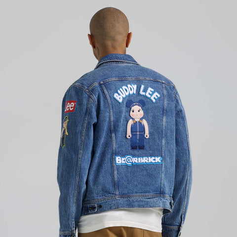 Lee Men's Blue Patchwork Rider Denim Jacket | Lee In Lebanon