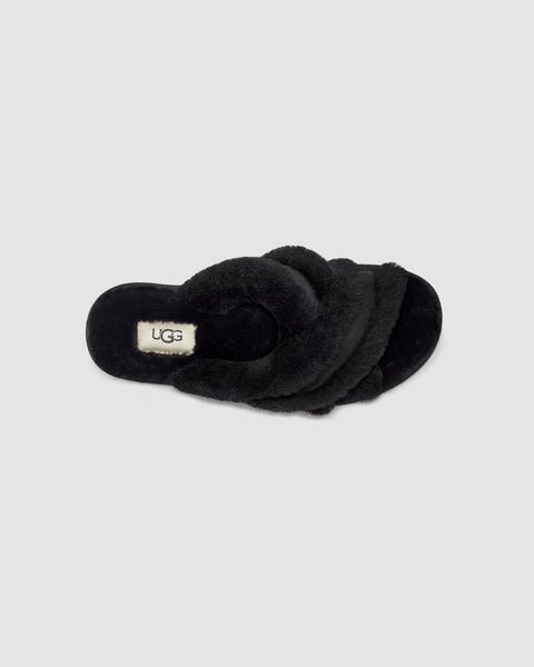 UGG Women's Black Fur W Scuffita Slippers | UGG In Lebanon