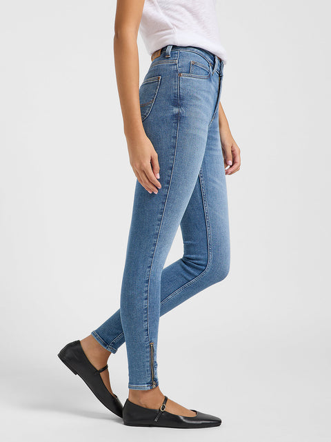 Lee Women's Light Blue Scarlett High Zip Jeans | Lee In Lebanon