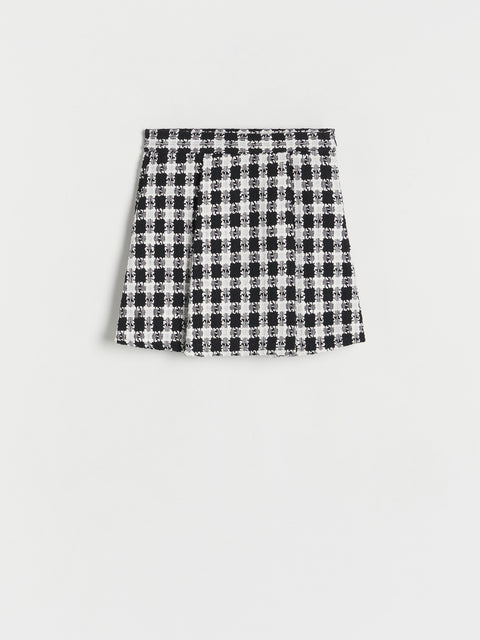 Reserved Girl's White & Black Pleated Skirt | Reserved In Lebanon