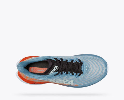 Hoka Men's Baby Blue & Orange Mach 5 Sneakers | Hoka In Lebanon