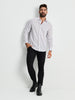 Sinsay MEN white multi all over print shirt AYA