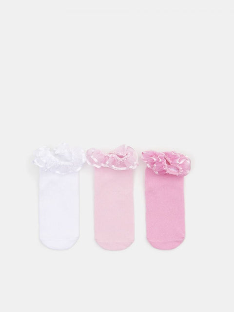 Sinsay Baby Girl's Multicolor 3 Pcs Socks ANFK750