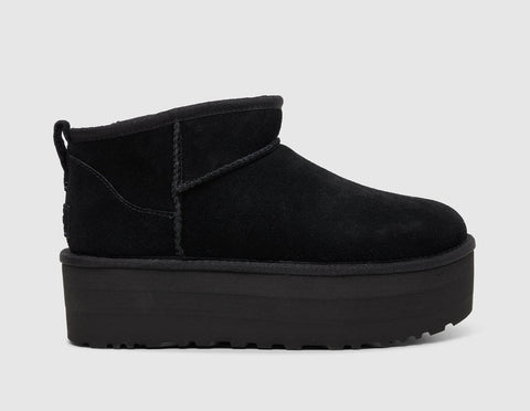 UGG Women's Black W Classic Ultra Mini Platform Ankle Boots | UGG In Lebanon