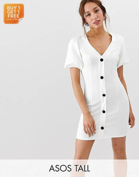 ASOS Design Women's White Dress AMF1459