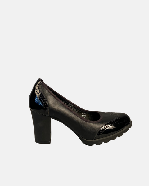 Vera Pelle Women's Black Heels SI597 shr