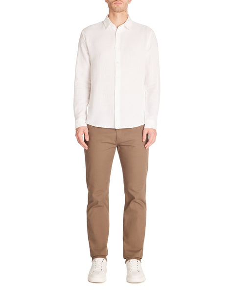 Celio Men's White Lachine Long Sleeves Shirt|Celio In Lebanon
