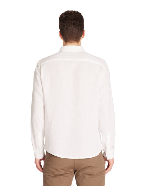 Celio Men's White Lachine Long Sleeves Shirt|Celio In Lebanon