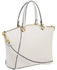 Coach Women's Off White Bella Pebbled Leather Satchel|Coach In Lebanon