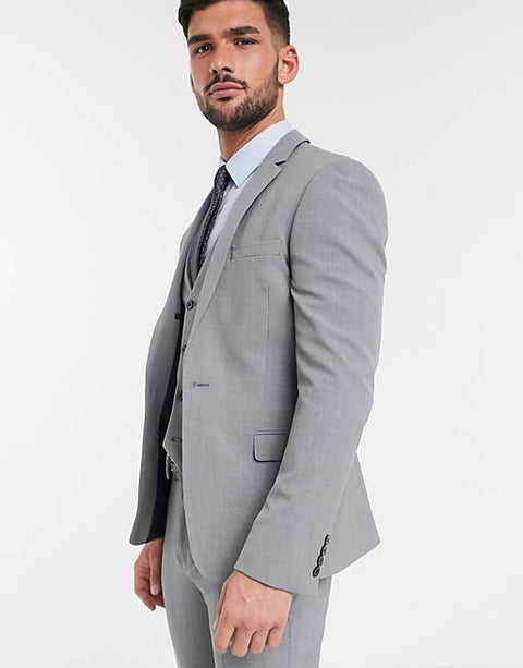 ASOS DESIGN  Men's Gray Blazer 100685326 AMFJ118 sh6