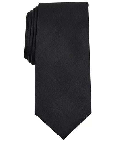 Alfani Men's Black Solid Texture Slim Tie | Alfani In Lebanon