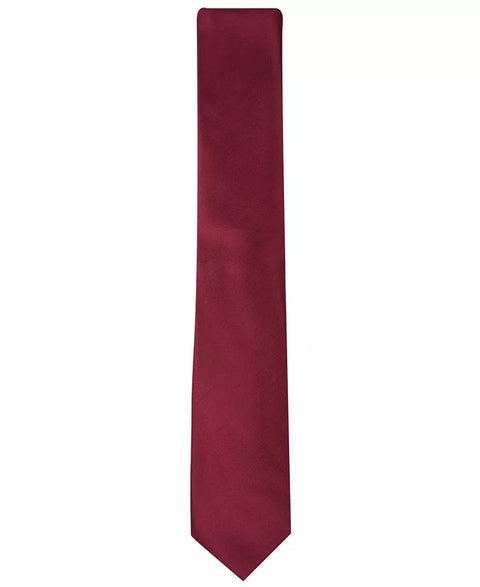Alfani Men's Burgundy Solid Texture Slim Tie | Alfani In Lebanon