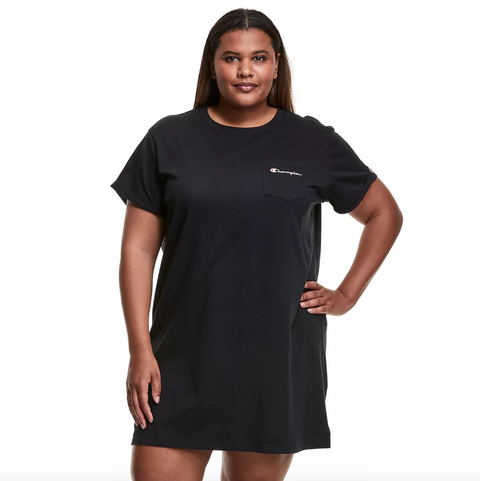 Champion Women's Black t-Shirt Dress ABF1146(na35) shr