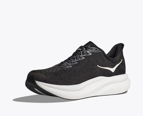 Hoka Men's Black & White Mach 6 Sneakers | Hoka In Lebanon