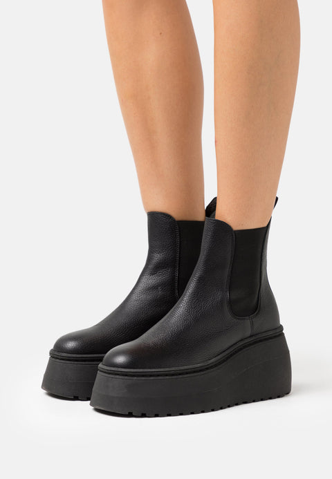Steve Madden Women's Black Leather Pegasus Boots | Steve Madden In Lebanon