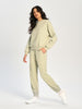 Sinsay Women's Sage Green High-Waist Cuffed Joggers | Sinsay in Lebanon