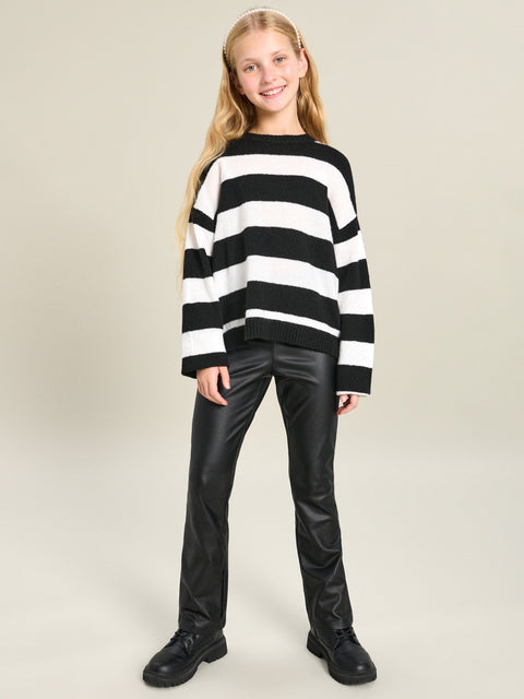 Sinsay Girl's White/Black Striped Sweater  |Sinsay  in Lebanon