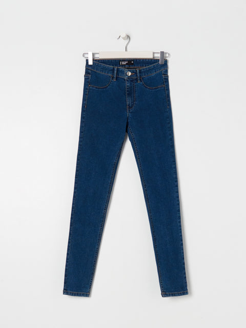 Sinsay Women's Dark Blue Mid Waist Skinny Jeans|Sinsay In Lebanon
