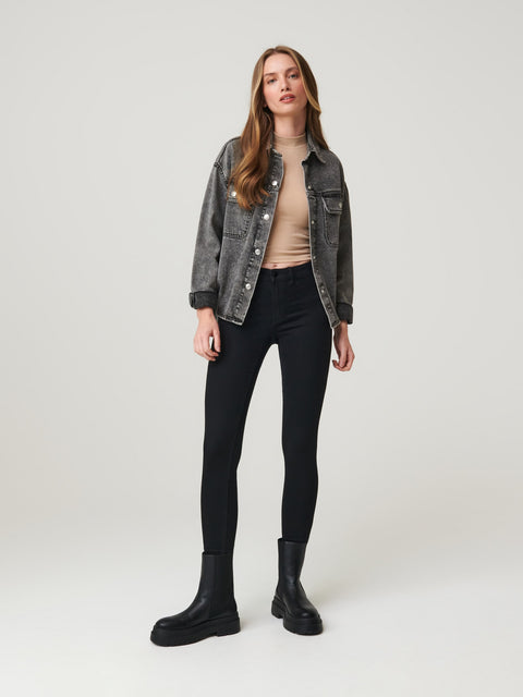 Sinsay Women's Black Mid Rise Skinny Pant |Sinsay In Lebanon